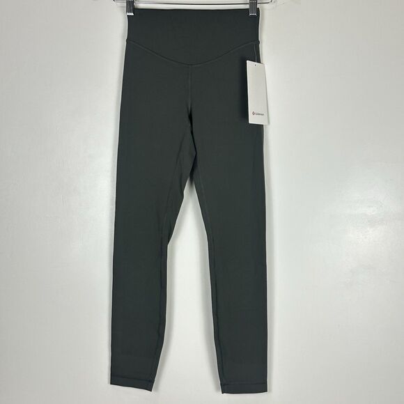 Lululemon Wunder Under Nulu High-Rise Tight 25" Size 4 Slate Brown LW5GMPS - Picture 1 of 12